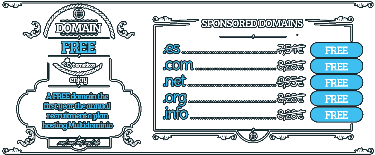 Free domain to hire a Hosting plan Multidominio Free Domain with Hosting Plan