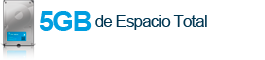 5GB Espacio en Disco - 35GB Tráfico Mensual