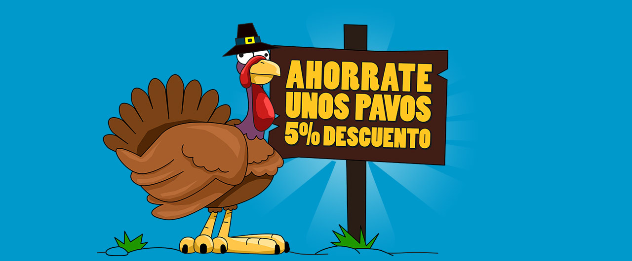 Descuento del 5 en El Día del Pavo 2015