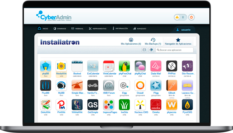 Installatron, listo para usar Installatron en su plan de hosting