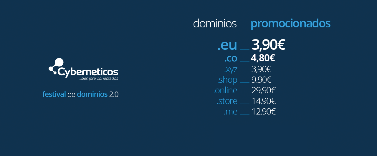 Oferta en Dominios Dominio oferta en Cyberneticos